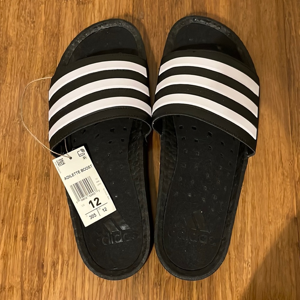 Adidas adilette boost slides mens 12
